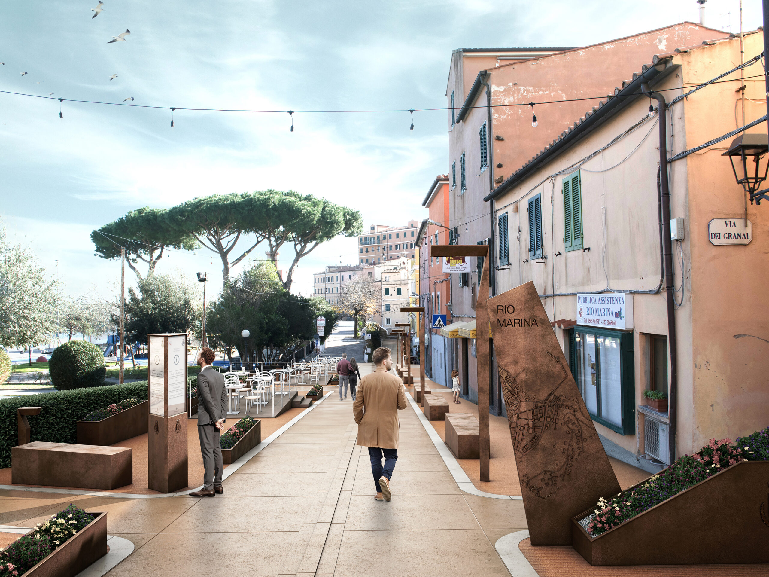 Riqualificazione Architettonica, Urbanistica e di Arredo Urbano di Via Palestro | Rio, Isola d’Elba